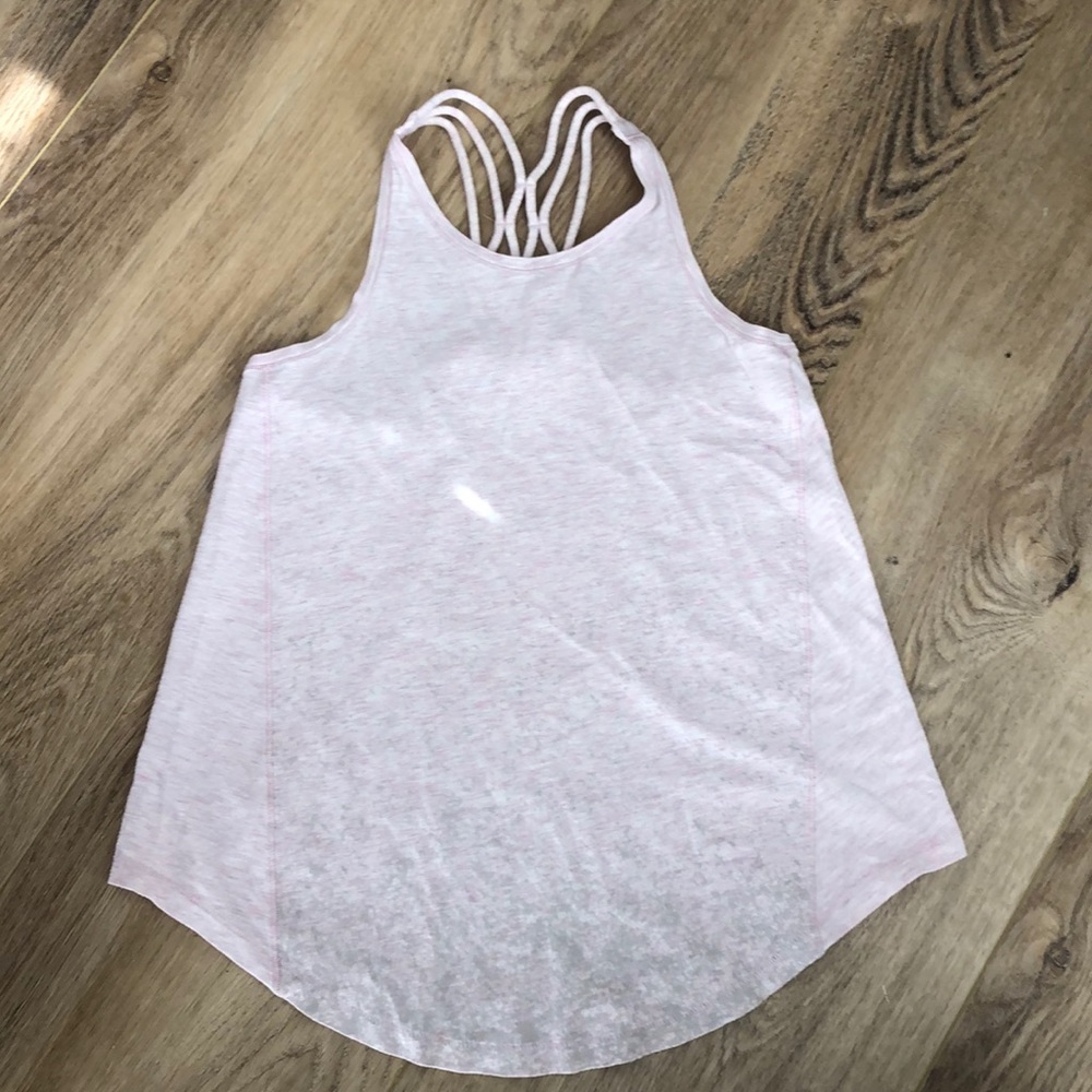 Ivivva pink heather tank top size 8